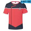 Camiseta Anime Star Trek Tripulación Nivel Inferior 2020 Estampada en 3D Casual Adulto Niños Hombres y Mujeres Manga Corta
