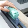 Escova de Limpeza para Ranhuras de Janela Esponja Abrasiva Escova para Cantos Mortos de Calhas de Ranhuras de Janela Ferramenta de Limpeza de Janelas Limpador Multifuncional de Dupla Face