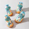 Sapatos para Cachorro Transfronteiriços, Sapatos de Malha Respiráveis para o Verão, Sapatos Antiderrapantes e Resistentes ao Desgaste para Cães de Estimação, Solas Macias Que Não Caem ao Sair, Protetores de Patas para Cachorro