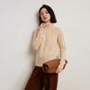 Suéter de Cashmere Liso Feminino Gola Alta Malha Pulôver Fashion Outono e Inverno Novo Suéter Manga Longa Camada Base Versátil
