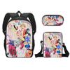 Mochila Escolar de Chainsaw Man de Nueva Cadena Transfronteriza Mochila de Dibujos Animados Set de Tres Piezas Bolsa para Lápices de Poliéster Set de Bolso de Hombro