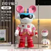 Estatueta de Urso Astronauta Descolado Tendência Minimalista Italiano Decoração para Sala de Estar e Gabinete de TV Venda Direta da Fábrica Atacado