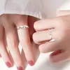 Anillos de Mejores Amigas Pareja Lazo de Ensueño para Mujer Lujo Ligero Nicho Gama Alta Anillo Abierto Regalo para Hermanas