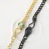 Distrito Lu Chapado en Cobre Oro de 18 Quilates Circonita Estilo Serpiente Pulsera para Mujer Nueva INS Lujo Ligero Pulsera de Gama Alta Transfronteriza Explosiva