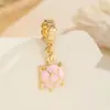 Acessórios de pulseira estilo férias no oceano pingente de tartaruga de desenho animado colar charm pingente de cauda de peixe miçangas DIY