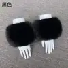 Punho de Manga Mao Mao Espesso de Inverno Imitação de Pelo de Raposa Guaxinim Pelo de Coelho Punho de Pulso Luvas de Pelúcia Anel Roupas Femininas