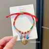 Pulseira de Alta Qualidade Estilo Zongzi 2026 Nova para o Festival do Barco-Dragão, Pulseira de Fio Colorido Estilo Xizang com Pingente de Paz, Corda de Mão Estilo Étnico