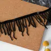 Adorno de Encaje con Borlas de Perlas de Alta Resistencia para Cortina de Cuentas DIY Puño de Hanfu Xiapie Cheongsam Cuello Adorno de Cuentas Cinta de Cuentas