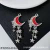 Accesorios de Estilo Oscuro Estilo Europeo y Americano Mariposa Negra Pistola Cruz de Rosa Colgante Pulsera de Cuentas DIY Collar