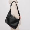 Bolso de Hombre Estilo Coreano Simple de Cuero Suave Bolso Dumpling 2024 Nuevo Bolso Cruzado Versátil para Hombre Bolso de Viaje de Color Sólido de Moda para Mujer