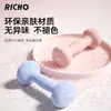 Mancuernas de hierro fundido macizo B2B, recubiertas de plástico para mujer, equipo de fitness pequeño para uso doméstico, un par de mancuernas de 2 kg, un set deportivo para hombre