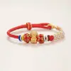 Ocho Amuletos de Buda del Zodiaco Hilo Rojo 2026 Buda del Año del Caballo Colgante Dios Guardián Tai Sui Manjushri Pulsera Joyería de Mano