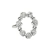 Anillo de Personalidad Corazón Dulce para Mujer, Anillo Abierto Geométrico Ovalado Hueco Irregular Versátil Apilable, Anillo para Dedo Índice Moderno