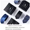 Corbata de Hombre Cremallera Boda Novio Negocios Ropa Formal Negro Rayado Nudo Libre Traje Camisa Casual