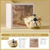 Taza de té de cerámica hecha en fábrica, Taza de maestro, Tetera pequeña, Bol con tapa de tres piezas para el hogar, Taza de té de oficina, Juego de té