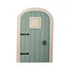 Puerta de Elfo de Madera de Color Transfronteriza Impresión Plana Puerta de Elfo Puerta de Hada Decoración de Patio Jardín