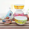 Tigela infantil de porcelana tipo melamina anti-queda resistente ao calor melamina tigela redonda de 5 polegadas louça de desenho animado criativa utensílios domésticos diários