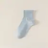 Calcetines Zhuji para Mujer, Calcetines sin Costuras de Algodón Puro, Calcetines Antibacterianos Anti-Pilling de Media Caña para Primavera y Otoño, Calcetines Cortos al por Mayor, Industria de Calcetines Zhuji