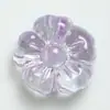 Uv alta qualidade transparente cor sólida creme flor contas furo reto com furo corrente para celular chaveiro material acessórios de joia