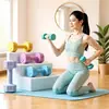 Mancuernas para el Hogar para Mujeres, Mancuernas Fitness Recubiertas de Goma, Material Eva, Antideslizantes, Lavables, 1-5 kg, Múltiples Especificaciones, Mancuernas de Cemento
