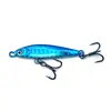 Isca Aerodinâmica para Arremesso de Longa Distância com Três Anzóis, Padrão de Escamas de Peixe, Isca de Pesca para Peixes Pequenos, Isca Artificial