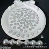 Espaciadores de Rueda de Copo de Nieve de 4/6/8 mm Base de Flor Cuentas para Pulsera Colgante Hecho a Mano DIY Accesorios de Joyería de Aleación