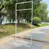 Nuevos accesorios para bodas: arco/marco de hierro forjado, decoración de boda al aire libre, letrero/soporte indicador de área de bienvenida.