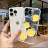 Funda de teléfono con temática de verano con diseño de limón, iPhone 17, funda minimalista y transparente, Apple 16 Pro Max, funda protectora ultradelgada