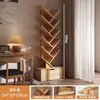 Estantería Pequeña Almacenamiento Forma de Árbol de Pie Gabinete de Dormitorio Estante de Almacenamiento para Sala de Estar Hogar Estantería Estrecha Creativa de Múltiples Niveles