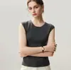 Camiseta feminina de manga curta com gola redonda em fio Yangzi finamente fiado e lã finamente fiada, estilo elegante, corte justo, nova coleção outono e inverno 2026
