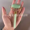 Masajeador de Jade Palo de Masaje Cristal Rosa Jade Rodillo de Doble Cabezal Lifting y Adelgazamiento Facial Especial para Salón de Belleza Tabla Raspadora