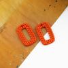 Accesorios de joyería hechos a mano DIY imitación ratán tejido redondo rectangular hueco resina colgante aretes aretes material