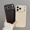 Adecuado para iPhone 17Pro Orificio Fino TPU Escarchado Borde Recto Funda para Teléfono 16Xr Cubo de Rubik Silicona Apple 15 Funda para Teléfono
