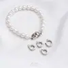 Hebilla de Perla Redonda Versátil con Relleno de Oro de 14 Quilates que Conserva el Color, Hebilla de Cierre Final para Colgante, Hebilla de Joyería DIY Hecha a Mano, Accesorios