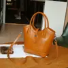 Bolsa Feminina Transfronteiriça Cesta de Legumes em Couro Genuíno Bolsa Balde em Couro Bovino Curtido Vegetal Vintage Grande Capacidade Bolsa de Mão da Moda 8858