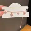 Pulsera Flor Rombo Madreperla Circonita 2025 Nueva Nicho Versátil Pulsera para el Día a Día Lujo Accesible Joyería de Mano de Alta Gama para Mujeres