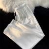 Pantalones de Seda de Hielo para Hombre de Verano Delgados Modernos de Marca Talla Extra Rectos Sueltos de Pierna Ancha Modernos Combinan con Todo Casuales