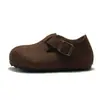 RUIZUSTOCK Sapatos Infantis de Couro de Cortiça Outono e Inverno Sapatos Casuais para Meninos Sapatos Unissex para Bebês Calçados Externos Baotou