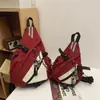 Mochila Multifuncional de Grande Capacidade, Moderna e Descolada, Novo Estilo, Simples, Cor Contrastante, Bolsa de Ombro Fashion, Leve, Casual, Bolsa Transversal