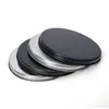 Fabricante de tampas redondas personalizadas de folha de flandres preta e prata para potes de presente de frutas secas, tubos de papel e tampas metálicas de vedação para chá