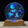 Luz de Noche Cielo Estrellado de Ensueño Luz de Dormitorio Atmósfera Regalo de Cumpleaños para Niños Niñas 2025 Niños Luz de Noche 3D