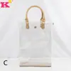 Bolsa de Ombro Feminina 2023 Nova Chegada Estilo Coreano Tendência Versátil Bolsa Transparente Bolsa de Mão de Grande Capacidade