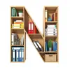 Artículos Populares para Entusiastas: Letras Planas de Acrílico Decoraciones Transfronterizas para Libros, Colgantes para Personal de Biblioteca, Adornos para Estanterías