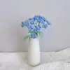 Ramos de Nomeolvides Coloridos Hechos a Mano con Ganchillo, Ramas de Flores Artificiales Tejidas de Lana, Decoración para el Hogar, Estilo Fresco, Regalos al por Mayor