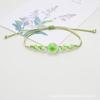 Pulsera de flor de cerezo natural directa de fábrica, flor seca hecha a mano, narcisos, cuentas de vidrio, pulsera para niña estudiante