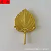 Abanico de Bambú del Buda Jigong, Abanico de Bambú de Kong Ming Zhuge Liang, Accesorios Decorativos para la Estatua, Arma Ritual Dorada, Se Puede Enviar en Nombre de Otros