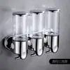 Dispensador de sabão em aço inoxidável, montado na parede, bomba manual, para gel de banho, adequado para banheiros de hotel, dispensador de sabonete líquido galvanizado