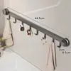 Fila de ganchos adhesivos para baño, gancho de ventosa, sin taladro, resistente, para uso en cocina y hogar, fila de ganchos para ropa en la parte trasera de la puerta