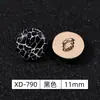 2025 Turquesa Imitación Agrietada Hebilla Cosida a Mano Botón Pequeño de Metal de 11 mm Botón para Cheongsam Traje Tang Dinastía Han Botón de Camisa Venta al por Mayor