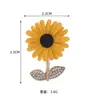 Nuevo broche creativo de girasol para mujer, temperamento, accesorios de traje de alta gama, pines para suéter
